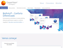Tablet Screenshot of coopervision.com.br