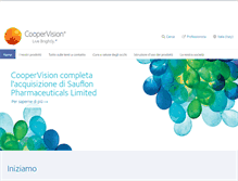 Tablet Screenshot of coopervision.it