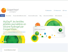 Tablet Screenshot of coopervision.fr